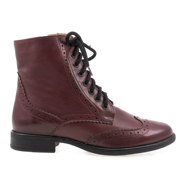 Ghete Dama, Mania/2, Casual, Piele Naturala, Bordo
