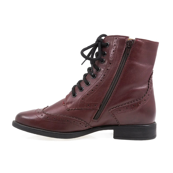 Ghete Dama, Mania/2, Casual, Piele Naturala, Bordo