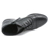Ghete dama, Caspian, Cas-Mania, casual, piele naturala, negru