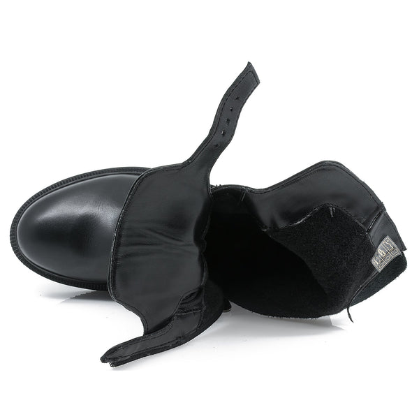 Ghete dama, Caspian, Cas-Mara, casual, piele naturala, negru