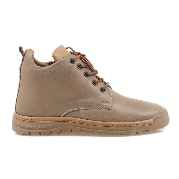 Ghete Dama, Mina, Casual, Piele Naturala, Ciocolatiu