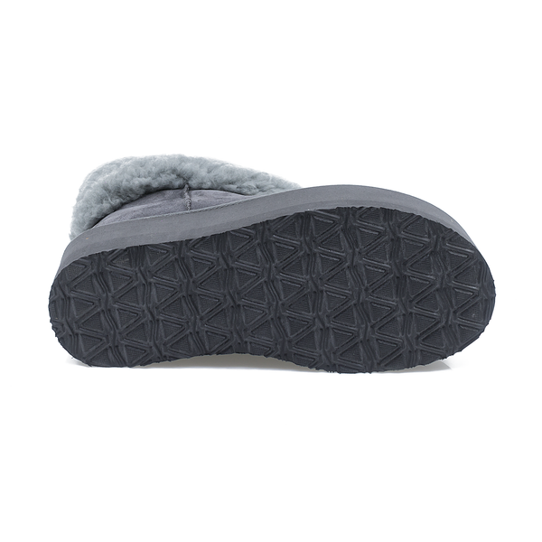 Ghete Dama, Caspian, Cas-Mira, Casual, Piele naturala nabuc, Gri
