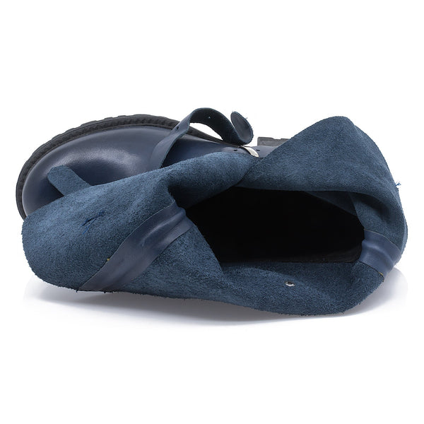 Ghete dama, Caspian, Cas-Natasha, casual, piele naturala, bleumarin