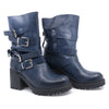 Ghete dama, Caspian, Cas-Natasha, casual, piele naturala, bleumarin