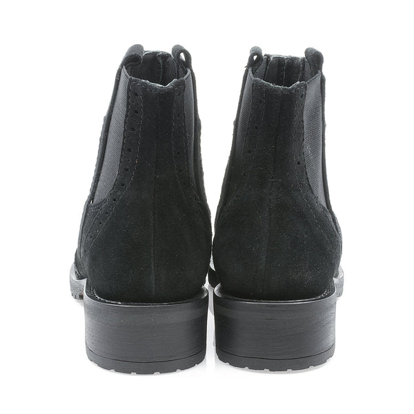 Ghete dama, Caspian, Cas-Nimfa, casual, piele naturala, Negru