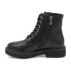 Ghete Dama, Rosa, Casual, Piele Naturala, Negru