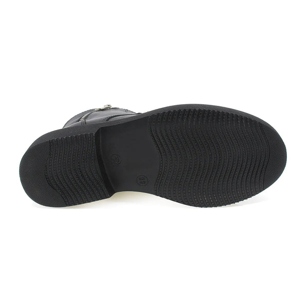 Ghete Dama, Rosa, Casual, Piele Naturala, Negru