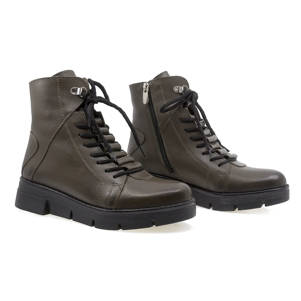 Ghete-dama-Caspian-Cas-Sandra-casual-piele-naturala-kaki-nouamoda.ro