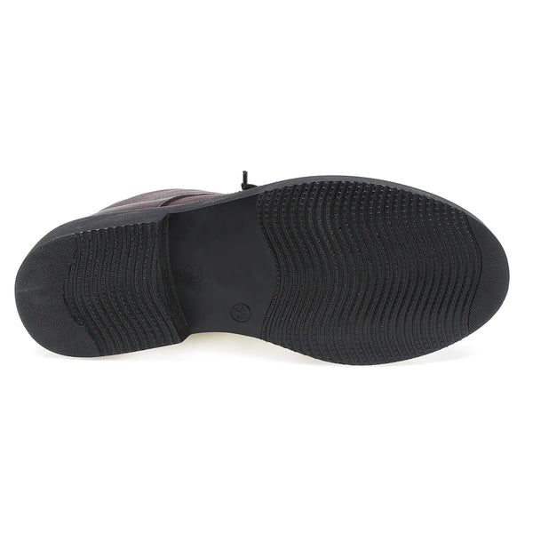 Ghete Dama, Sofia, Casual, Piele Naturala, Bordo