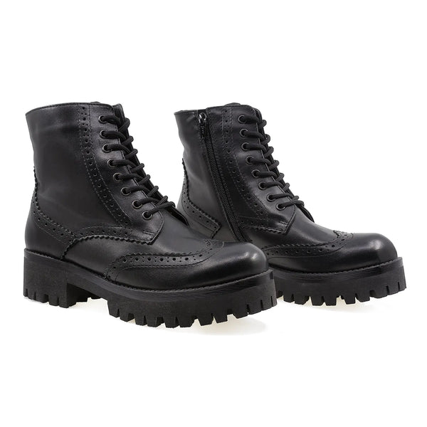 Ghete Dama, Spice, Casual, Piele Naturala, Negru