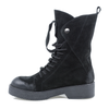 Ghete Dama, Caspian, Cas-Tina, Casual, Piele Intoarsa, Negru