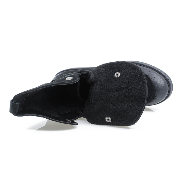 Ghete Dama, Caspian, Cas-Tina, Casual, Piele Intoarsa, Negru