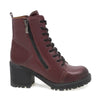 Ghete Dama, Verona, Casual, Piele Naturala, Bordo