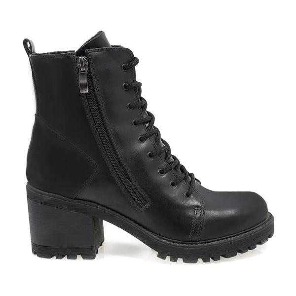 Ghete Dama, Verona, Casual, Piele Naturala, Negru