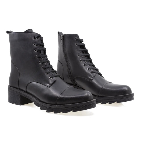 Ghete Dama, Z54-126, Casual, Piele Naturala, Negru
