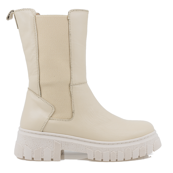 Ghete dama, Caspian, Cas-MF-02, casual, piele naturala, bej