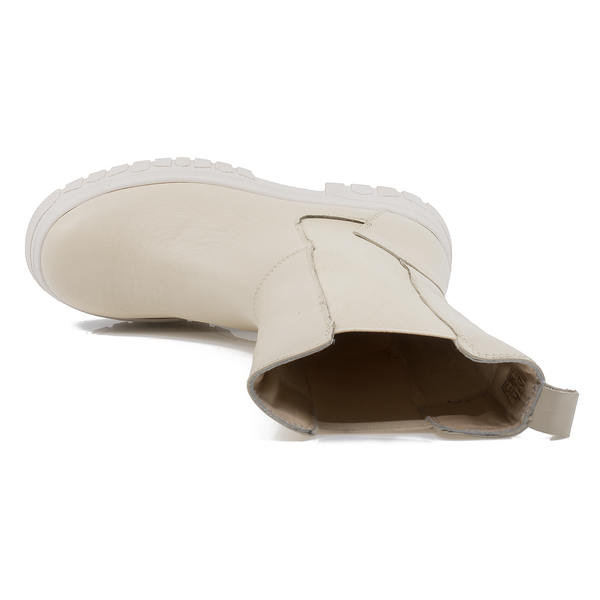 Ghete dama, Caspian, Cas-MF-02, casual, piele naturala, bej