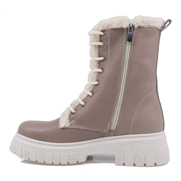 Ghete dama, Caspian, Cas-MF-07, casual, piele naturala, grej
