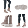 Ghete dama, Caspian, Cas-MF-07, casual, piele naturala, grej