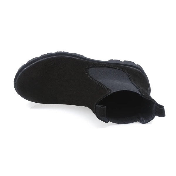 Ghete Dama, Evelin/1, Casual, Piele Intoarsa, Negru