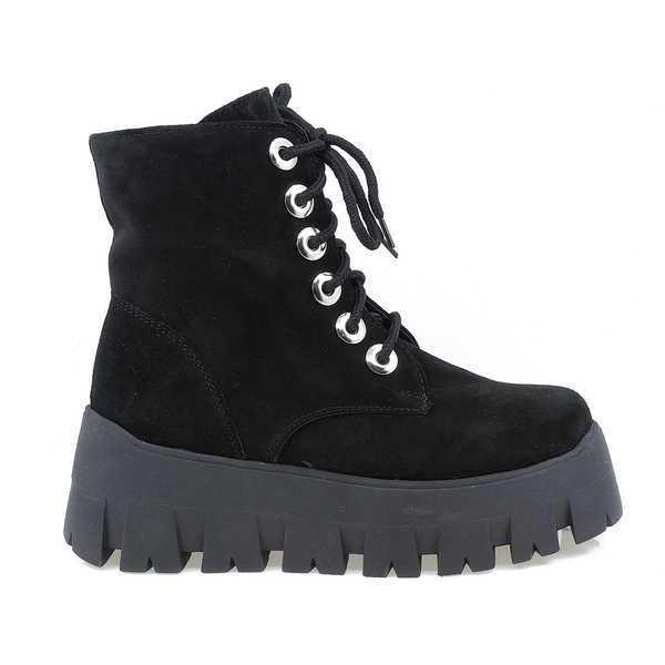 Ghete Dama, Caspian, Cas-G32, Casual, Piele Intoarsa, Negru
