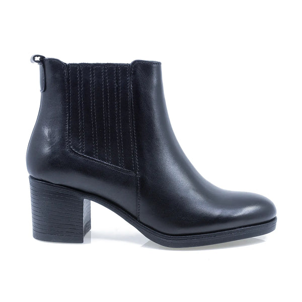 Ghete Dama, Model H13, Casual, Piele Naturala, Negru