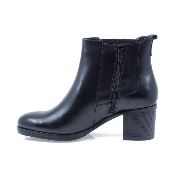 Ghete Dama, Model H13, Casual, Piele Naturala, Negru