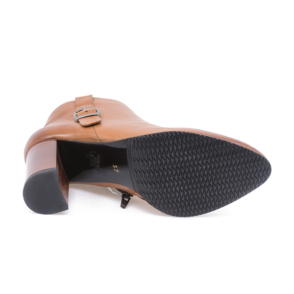 Ghete Dama, Miu, Miu-736C, Elegante, Piele Naturala, Coniac