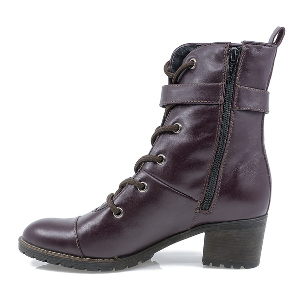 Ghete Dama, Miu's-MIU-103, Casual, Piele Naturala, Bordo