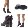 Ghete Dama, Miu's-MIU-103, Casual, Piele Naturala, Bordo