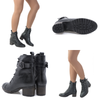 Ghete Dama, Miu's-MIU-103, Casual, Piele Naturala, Negru