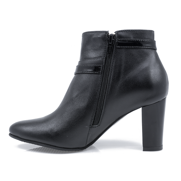 Ghete Dama, Miu-313, Elegant, Piele Naturala, Negru