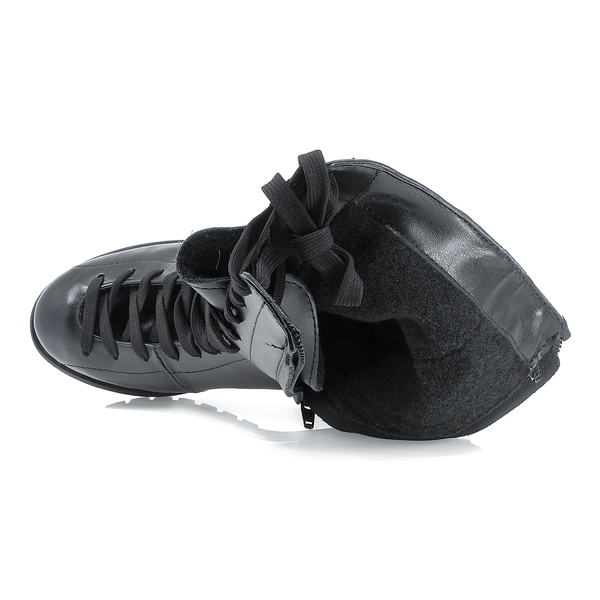 Ghete dama, Miu's-MIU-S72, casual, piele naturala, negru