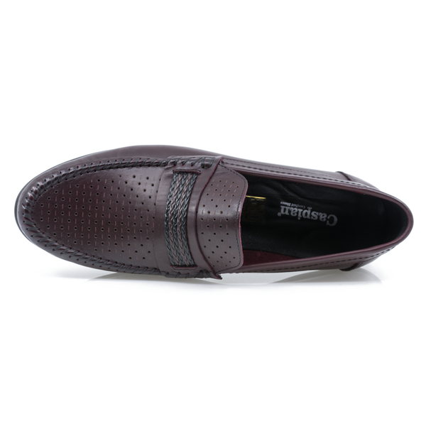 Pantofi Barbati, Caspian, Cas-611-P, Casual, Piele naturala, Bordo
