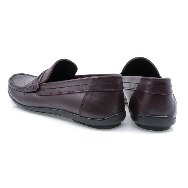 Pantofi Barbati, Caspian, Cas-611-P, Casual, Piele naturala, Bordo