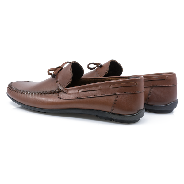 Pantofi Barbati, Caspian, Cas-695, Casual, Piele naturala, Coniac