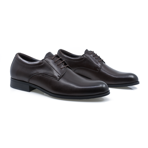 Pantofi barbati, Eldemas, Eld-F4155-362, Eleganti, Piele naturala box, Maro