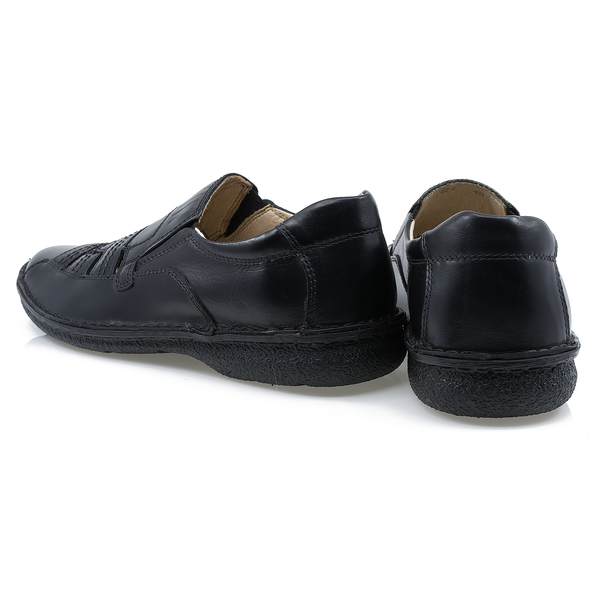 Pantofi Barbati, Gitanos-224, Casual, Piele Naturala, Negru