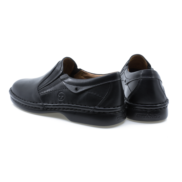 Pantofi barbati, Gitanos, Git-11, casual, piele naturala, negru