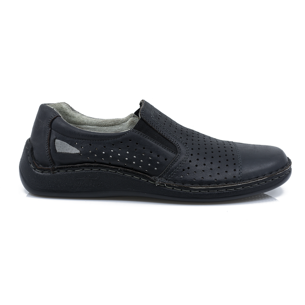 Pantofi Barbati, Gitanos-6911, Casual, Piele Naturala, Negru