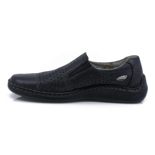 Pantofi Barbati, Gitanos-6911, Casual, Piele Naturala, Negru