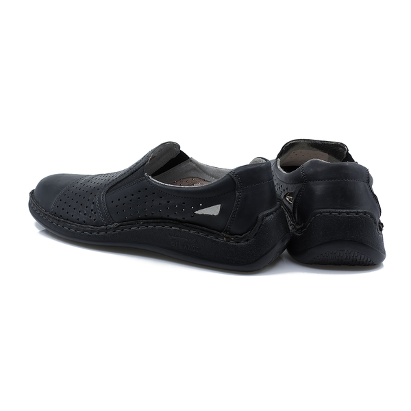 Pantofi Barbati, Gitanos-6911, Casual, Piele Naturala, Negru