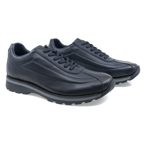 Pantofi barbati, Goretti, Gor-1152-4783, casual, piele naturala, bleumarin