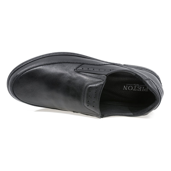 Pantofi barbati, Pieton, Pie-Gordi, casual, piele naturala, negru