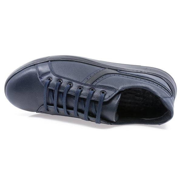 Pantofi barbati, Caspian, Cas-873, casual, piele naturala, bleumarin