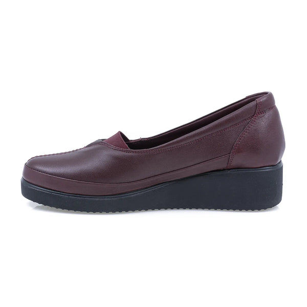 Pantofi Dama, 101, Casual, Piele Naturala, Bordo