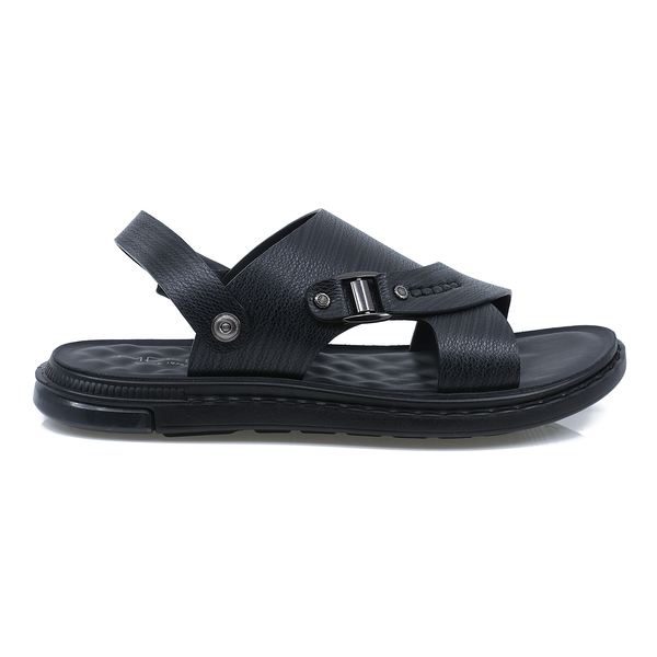 Sandale-barbati-MELS-MEL-J21-casual-piele-naturala-negru-nouamoda.ro-1