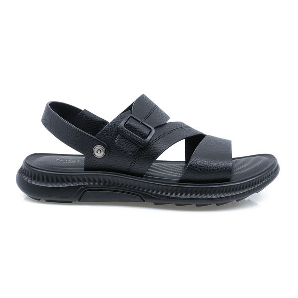 Sandale-barbati-MELS-MEL-J23-casual-piele-naturala-negru-nouamoda.ro-1