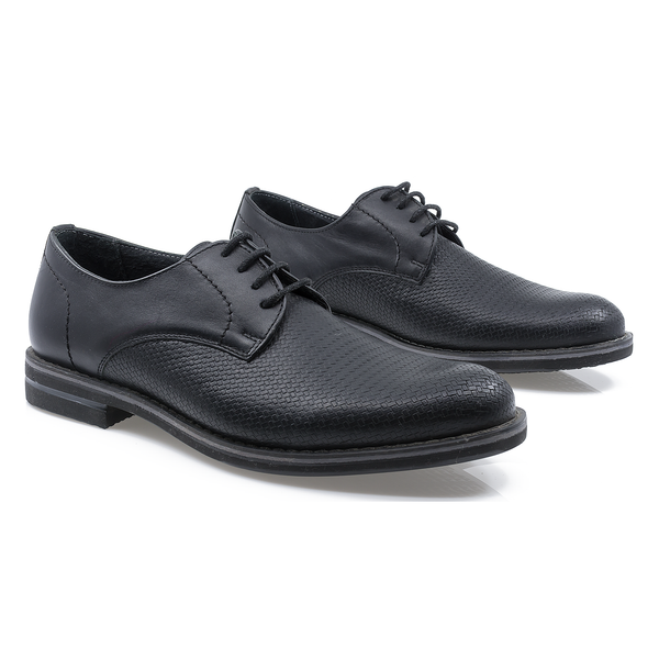 Pantofi Barbati, M Lavalle-3338, Casual, Piele Naturala, Negru
