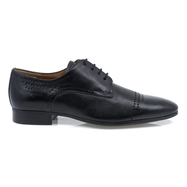 Pantofi Barbati, Den-2776, Elegant, Piele Naturala, Negru